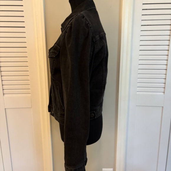 Gap Black Denim Jacket Women's Medium - Picture 2 of 5